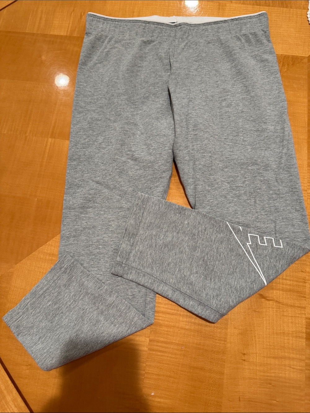 Nike Gray Sweat leggings  with White Logo sizes